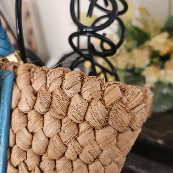 Michael Kors Santorini raffia and leather tote bag - Picture 8 of 9